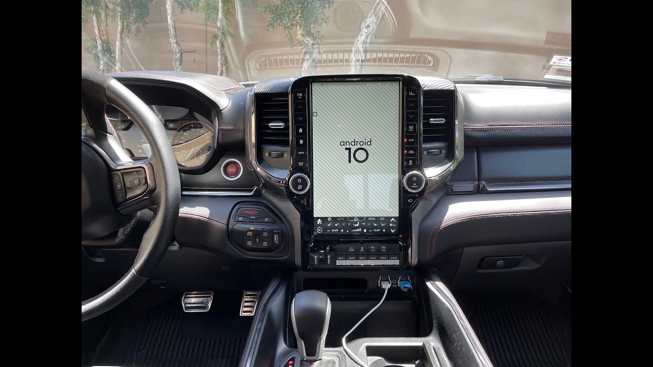 Как подключить 13,6-дюймовую магнитолу с навигацией Android 10 для Dodge Ram 2019 года выпуска и ...