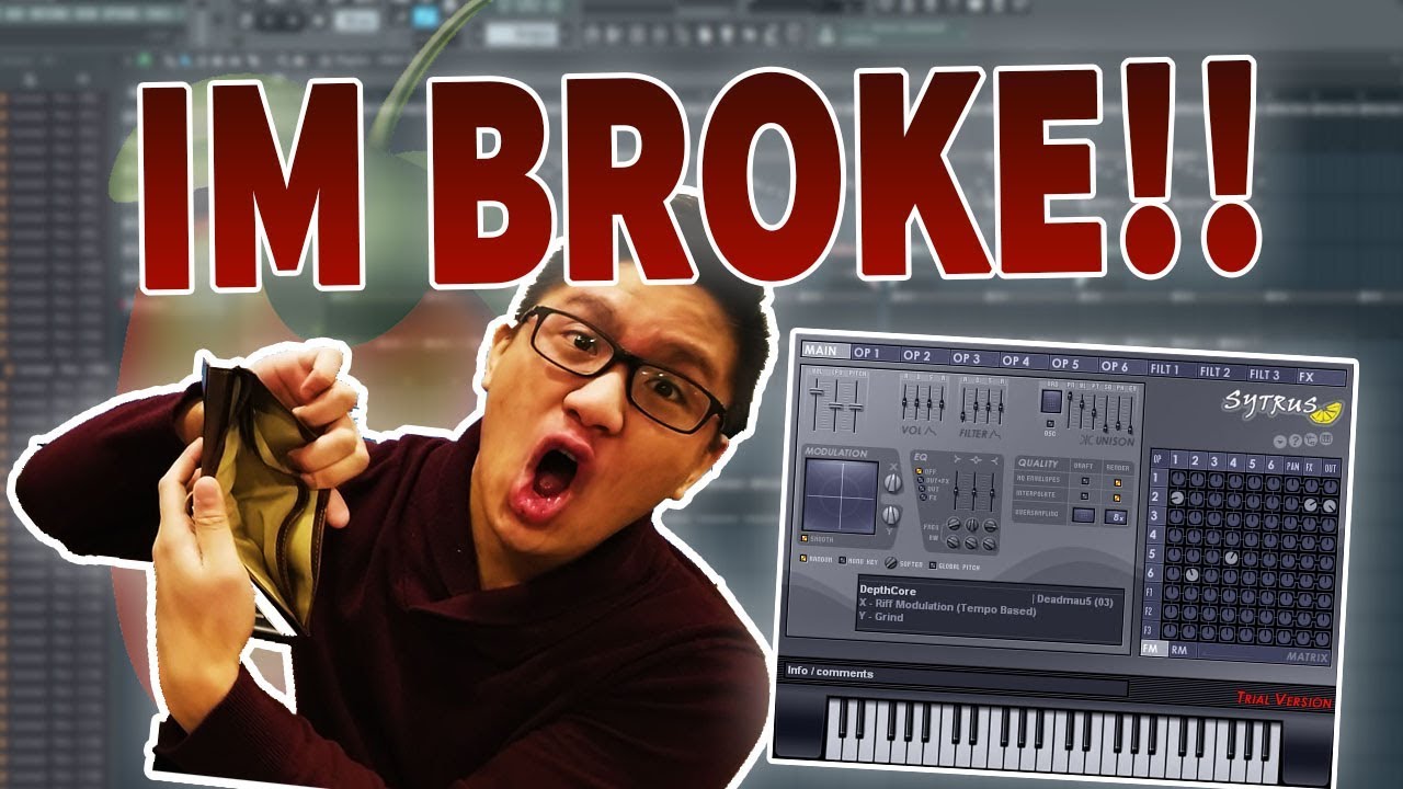 IM BROKE! Making A Beat In FL Studio Using ONLY SYTRUS PRESETS!