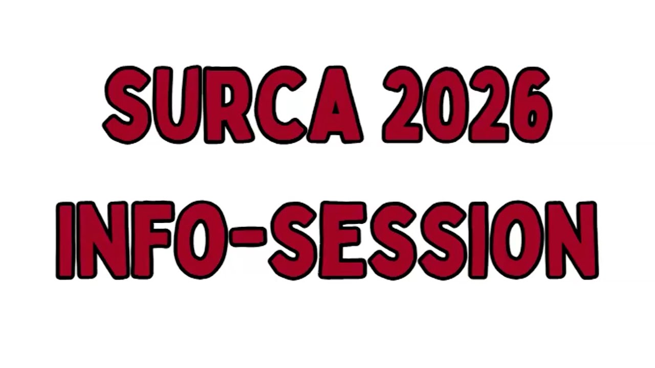 SURCA Info-Session 1