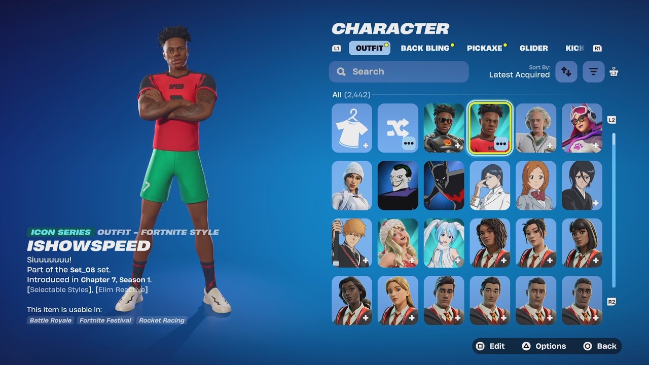 Fortnite ISHOWSPEED Icon Series Bundle Gameplay & Review