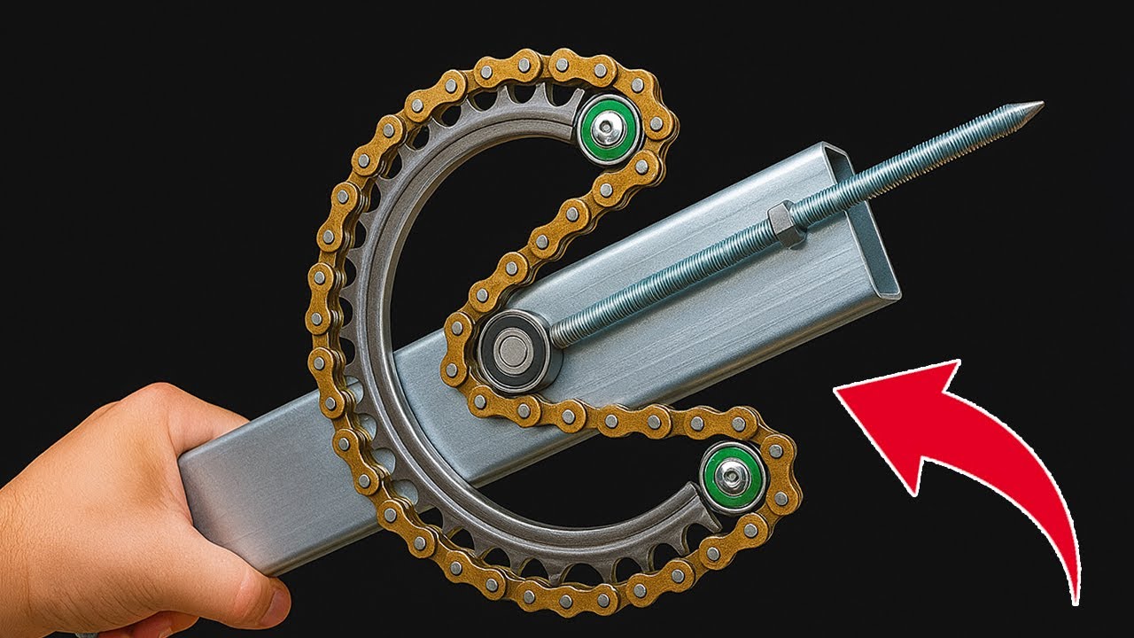 Shocking Invention of a 65-Year-Old Citizen! Turns Chain Sprocket Into Unique Tool
