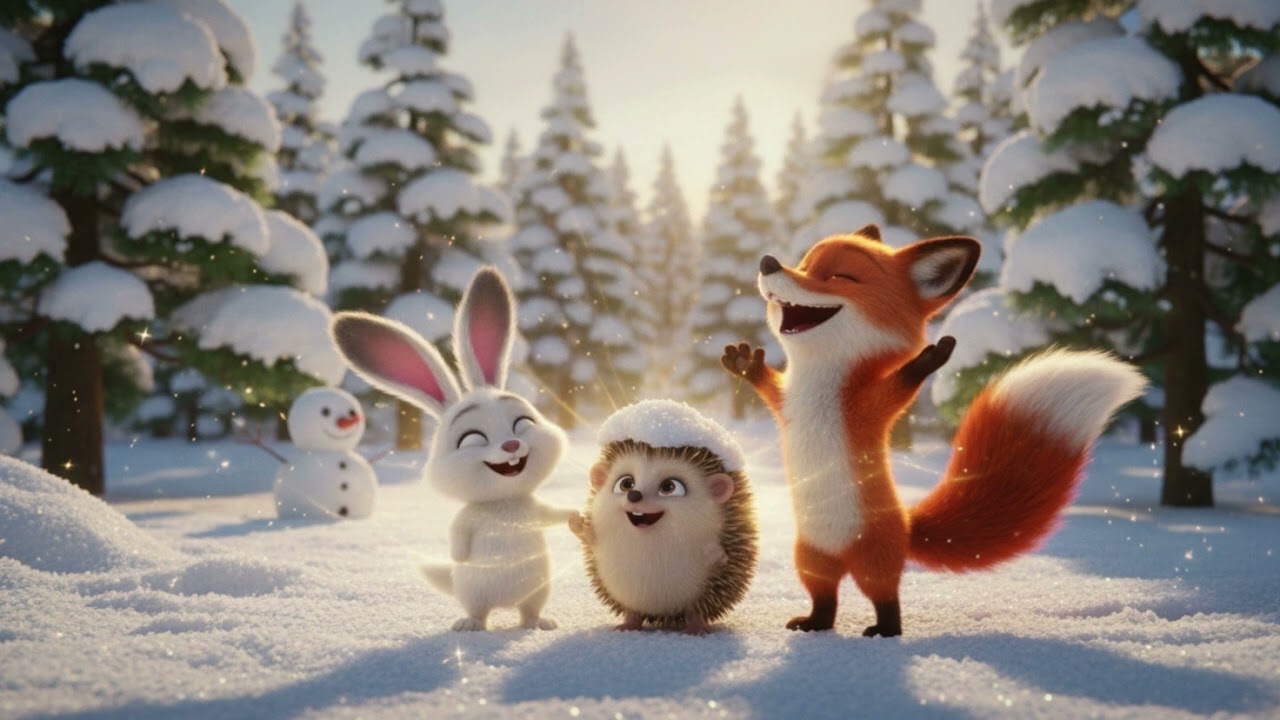 Märchen🦊🦔🐰Das lustige Abenteuer im Schnee🦊🦔🐰