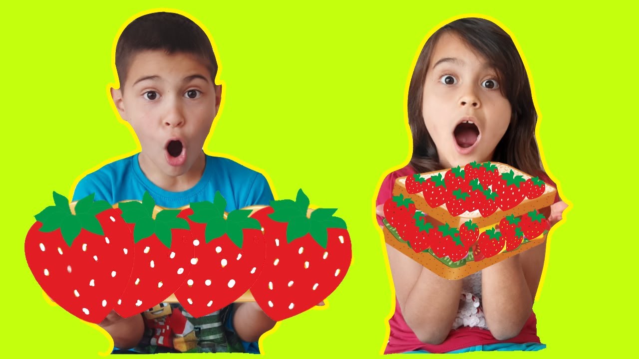 Mikail Elis ve Meryem Çilek tatlısı yapıyorlar. Spor oyunu @Maceracıcocuklar