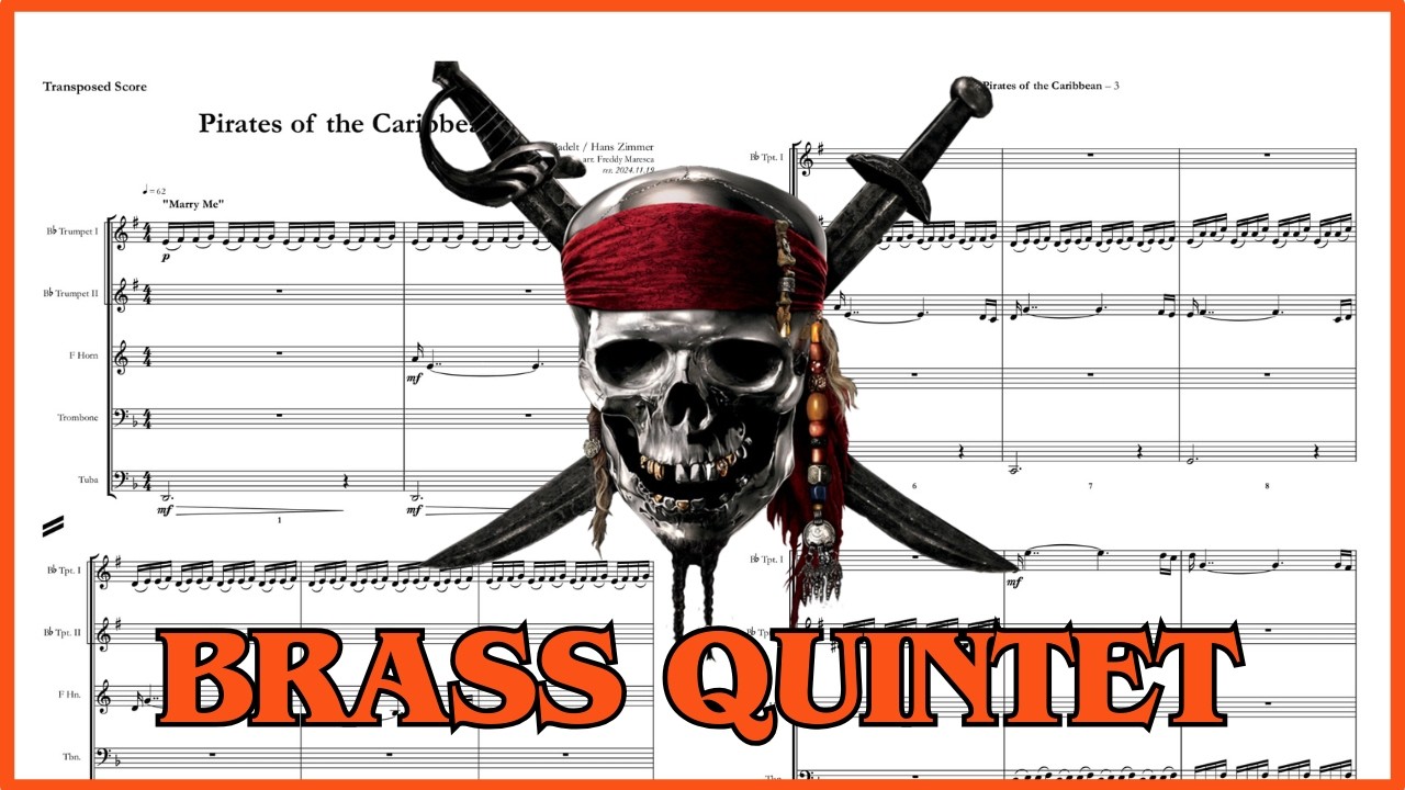Pirates of the Caribbean Brass Quintet Sheet Music