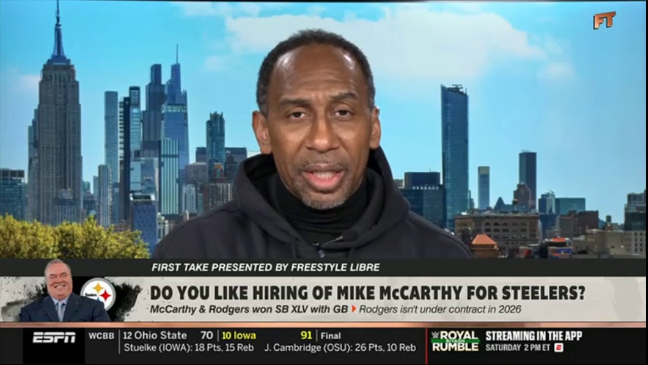 FIRST TAKE | "That was right decision" - Stephen A on Steelers hiring Mike McCarthy as teams next HC