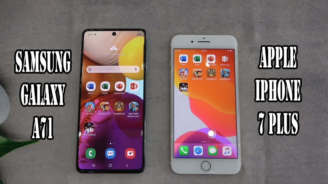 Samsung Galaxy A71 vs iPhone 7 Plus | SpeedTest and Camera comparison