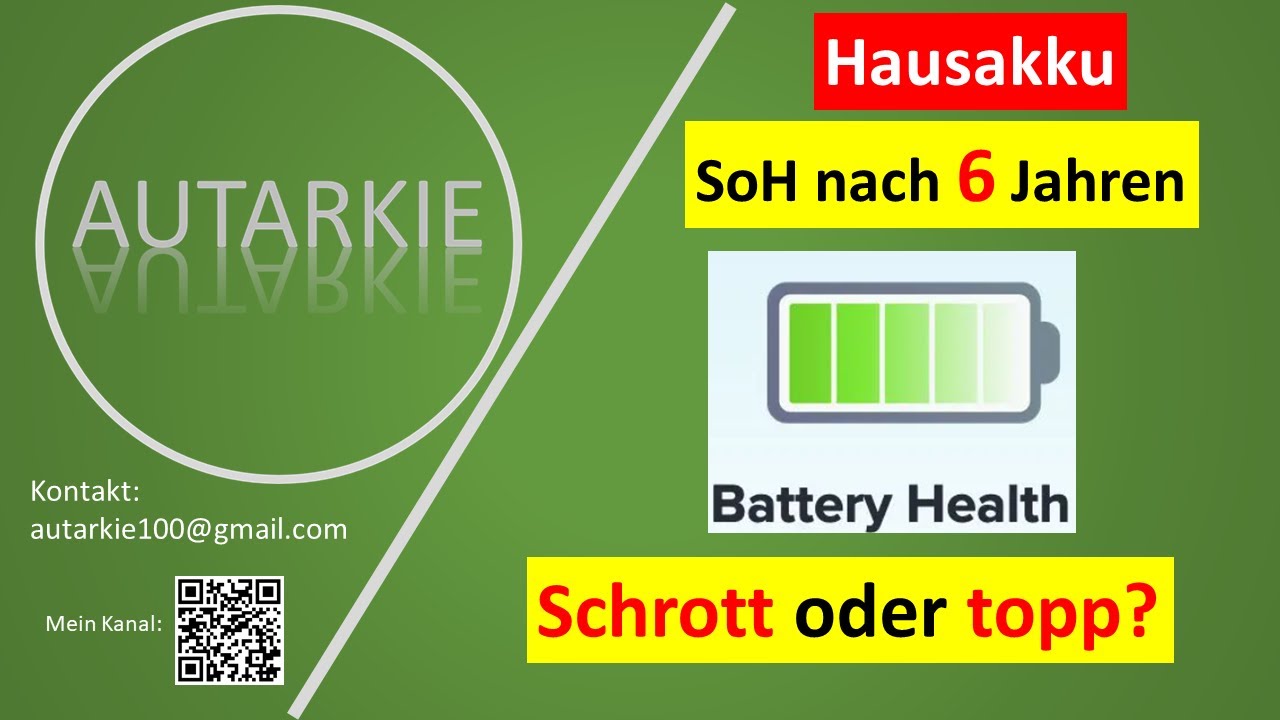 E3DC Hausakkus nach 6 Jahren: Schrott oder topp? SoH + Kapazität? - Autarkie - Folge 314