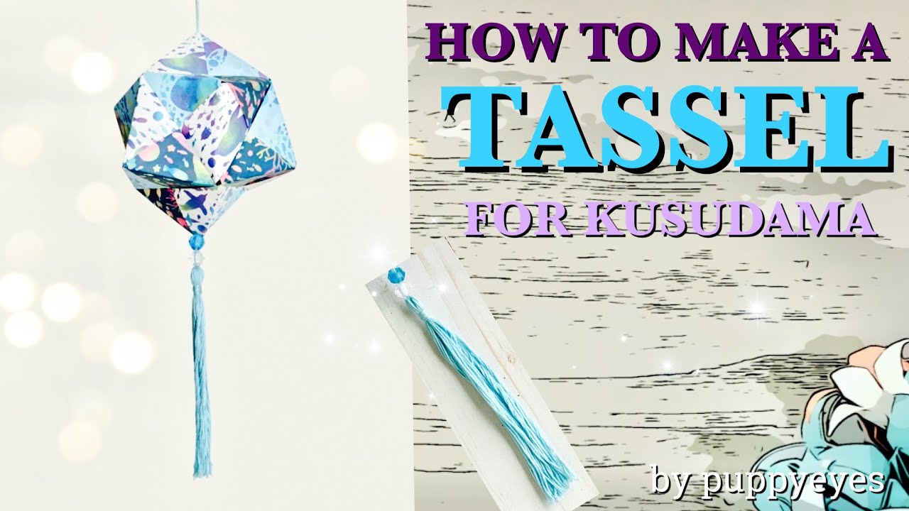【EASY TASSEL 】How To Make A Tassel For An Origami Modular | DIY Embroidery Floss Tassel