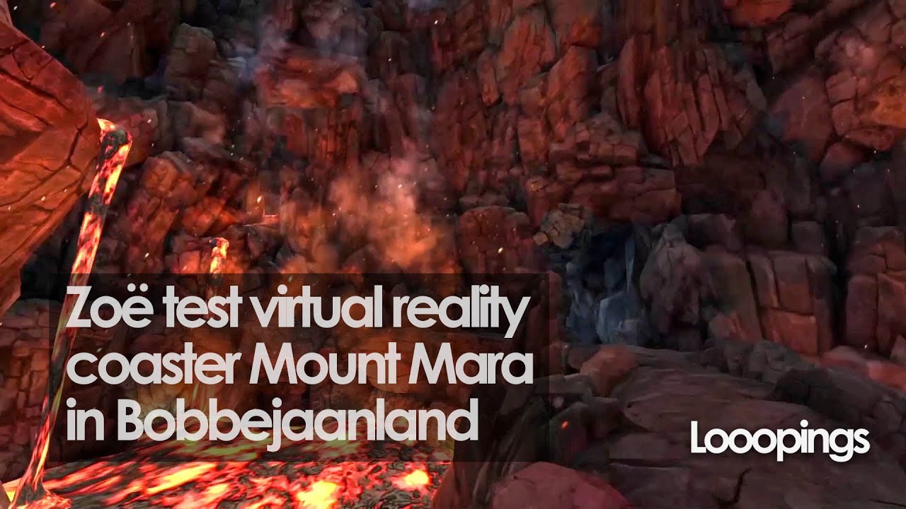 Zoë test virtual reality coaster Mount Mara in Bobbejaanland