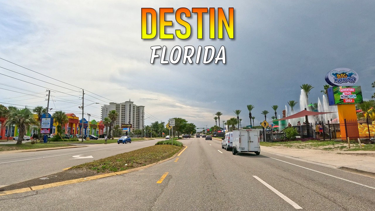 Destin Florida Driving Through