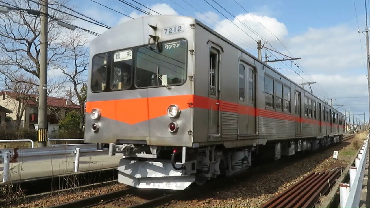検査明けてからの久々の走行 北陸鉄道石川線 7200形(元東急7000系) 7212+7202