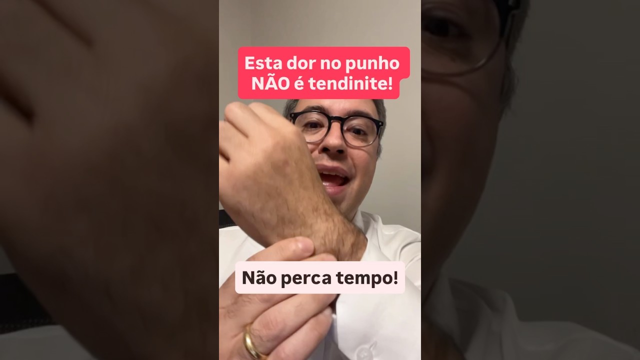 Esta dor no punho N&Atilde;O &eacute; tendinite! N&atilde;o perca tempo!