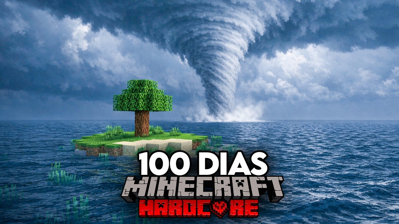 Sobreviv&iacute; 100 D&iacute;as en una Isla con Clima Realista en Minecraft Hardcore