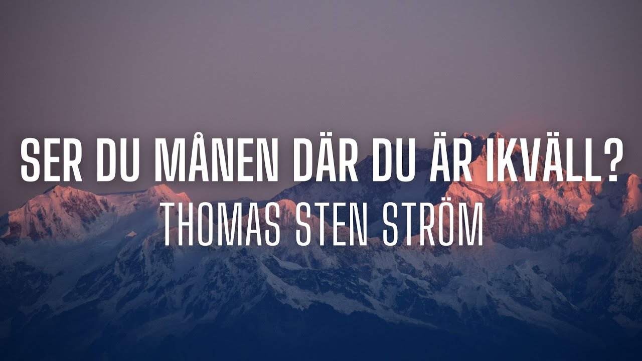 Thomas Stenström - Ser du månen där du är ikväll? (lyrics)