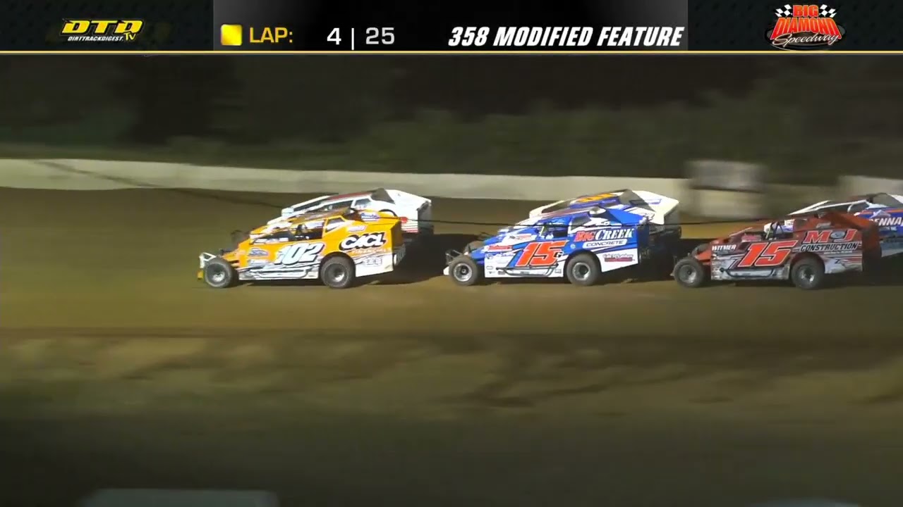 Big Diamond Speedway | Small-Block Modified Feature Highlights | 7/15/22
