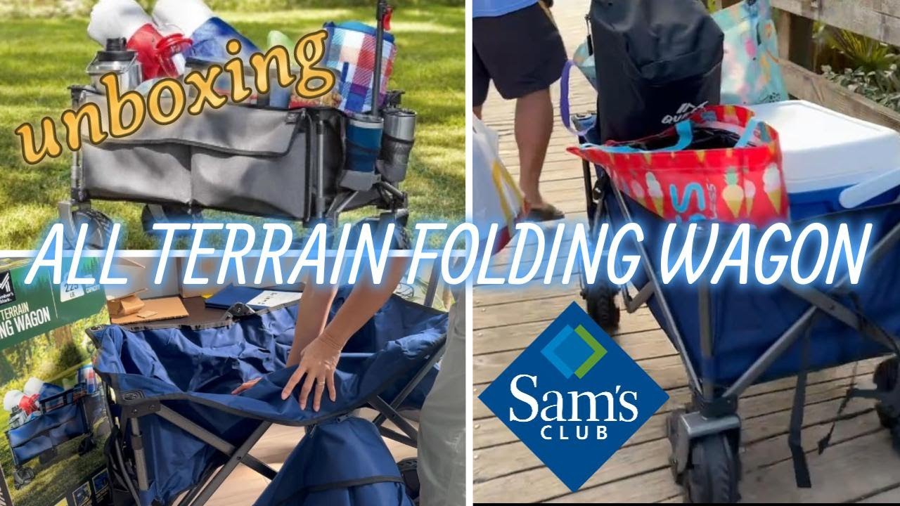 Распаковка складной вездеходной тележки от Sam's Club | Идеально для активного отдыха на свежем в...