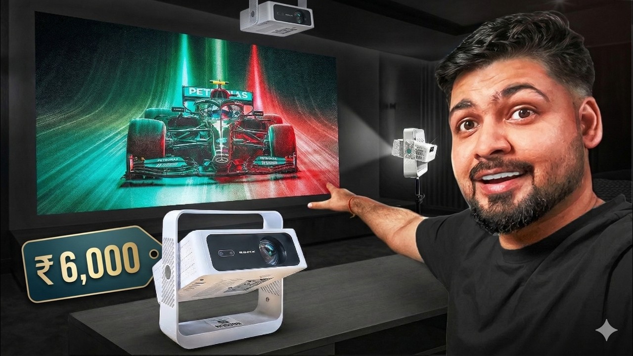 Best Home Projector Under ₹7000? 🔥E Gate Atom 4X Air Review (2026) | Brightest Projector