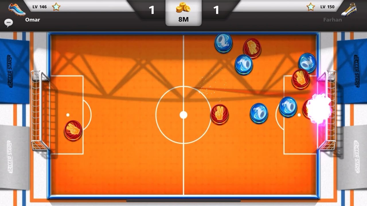 3-2 8M Coin Win VS Farhan 🇧🇭 (Soccer Stars)