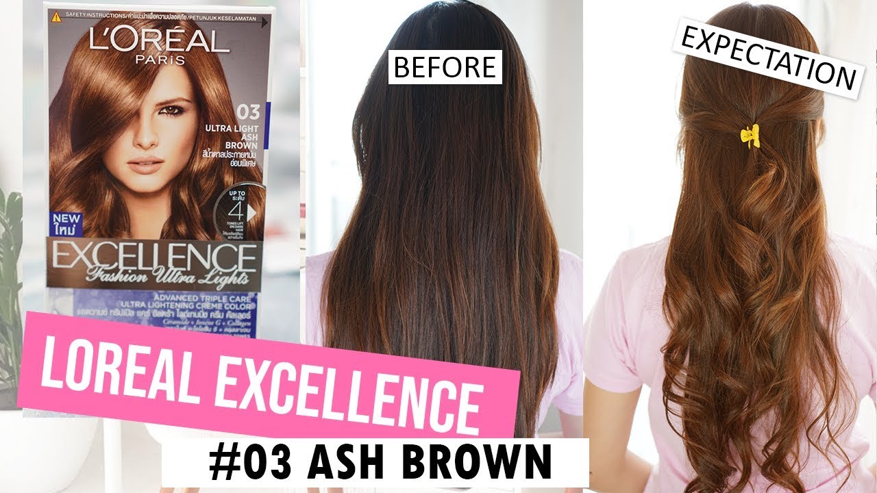 CARA CAT RAMBUT SENDIRI MENGGUNAKAN LOREAL EXCELLENCE FASHION ULTRA LIGHT ASH BROWN #03 | PICCHA