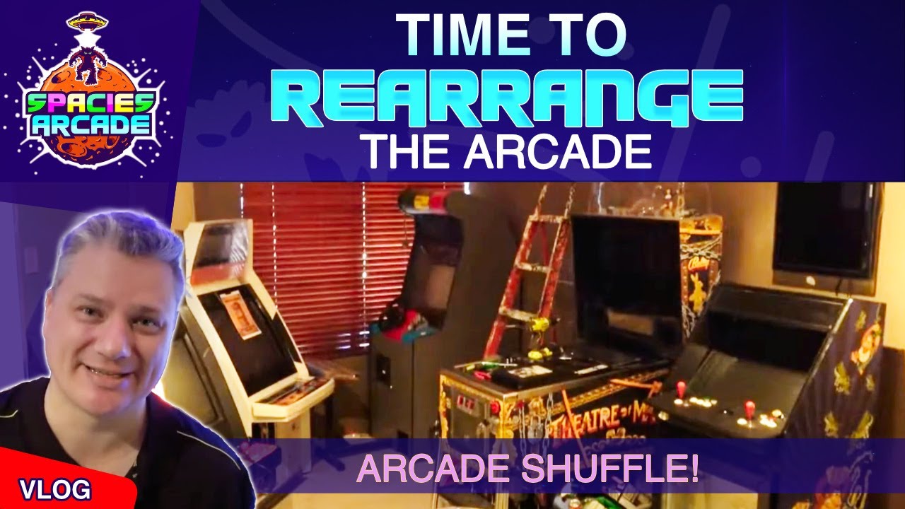 Time to Rearrange the Arcade #arcade #gameroom