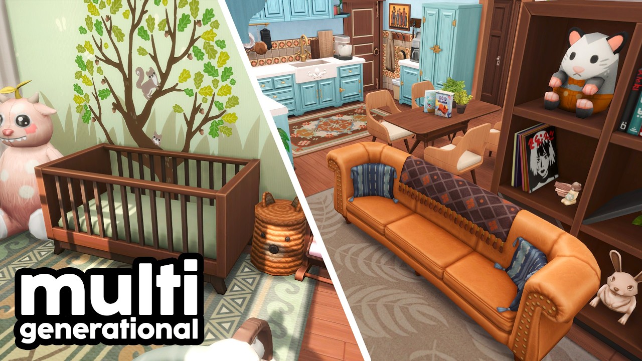 Multi-Generational Family // The Sims 4 Speed Build: Apartment Renovation