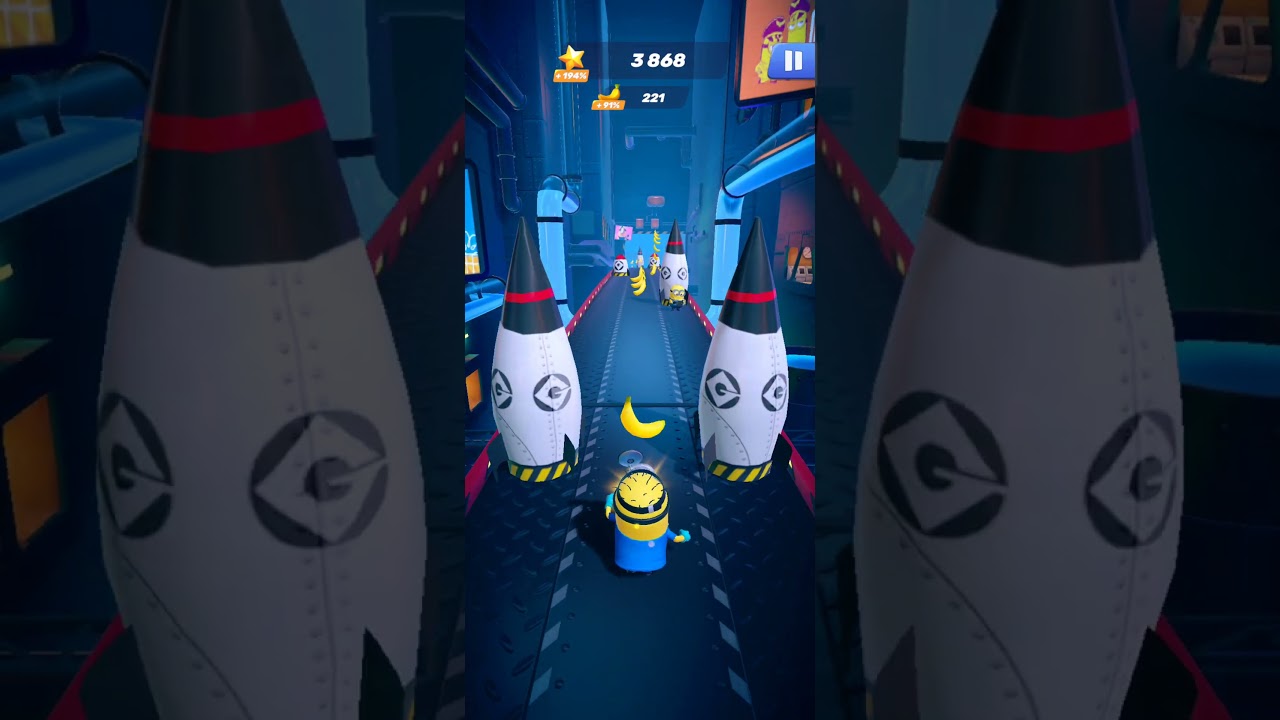 aquí jugando minion rush