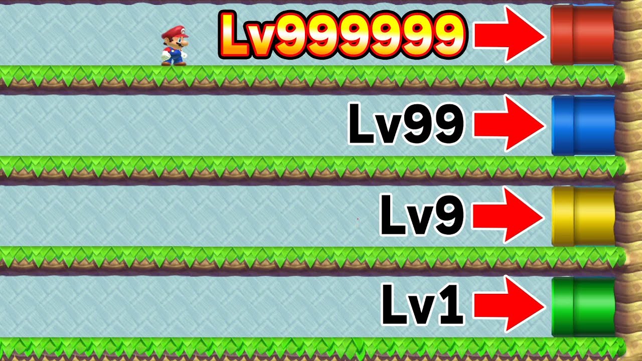 鬼畜職人が作った難易度が選べるスピードランで収録5時間越えwwwマリオメーカー2