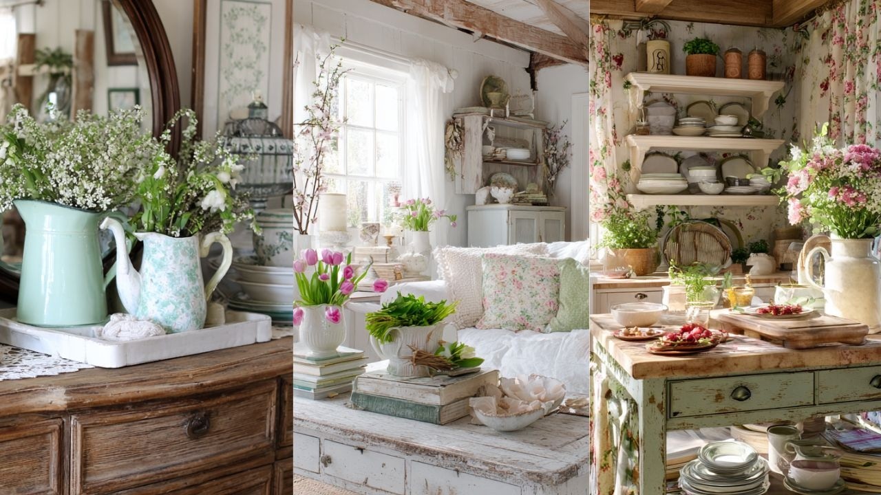 How to Decorate Your Home for Spring | Cozy Cottage & Vintage Farmhouse Decor Inspiration