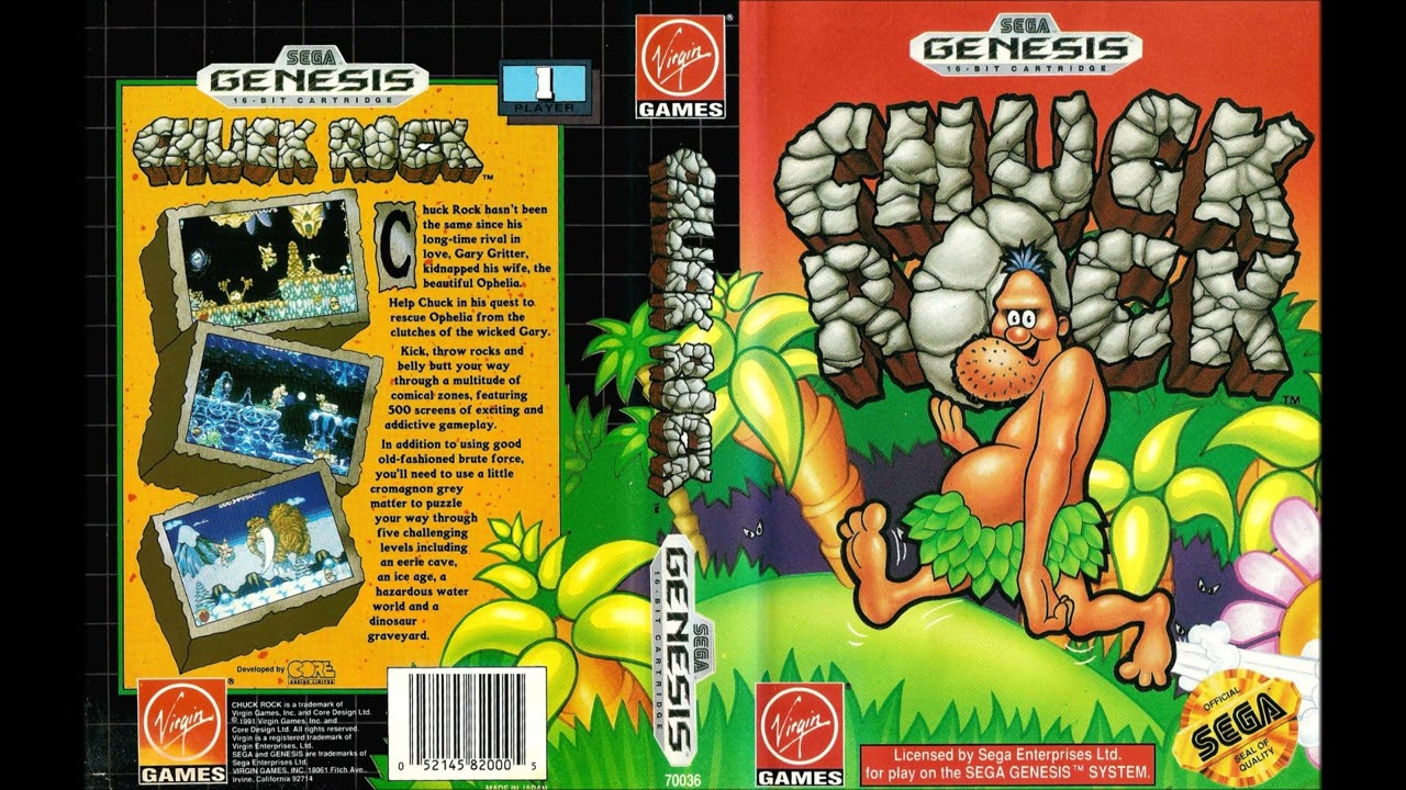 Chuck Rock | SEGA Genesis Full Soundtrack OST (Real Hardware)