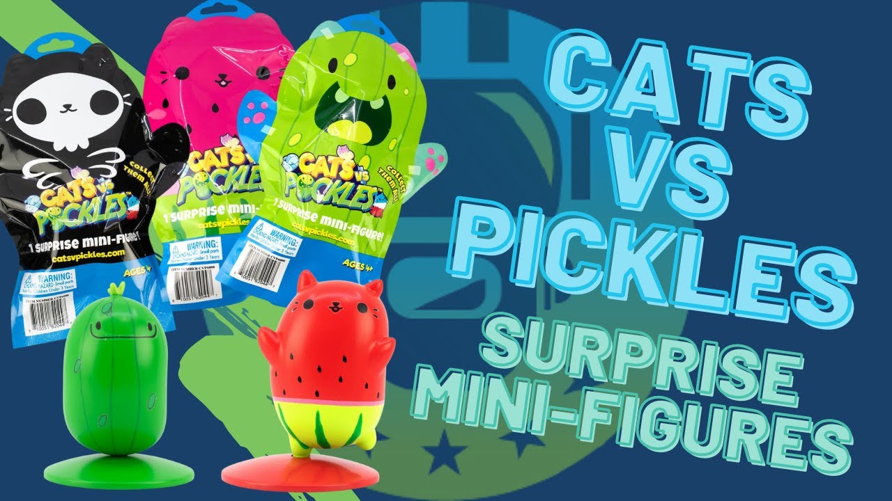 Cats vs Pickles Mystery Collectible Figures Unboxing | The Upside Down Robot