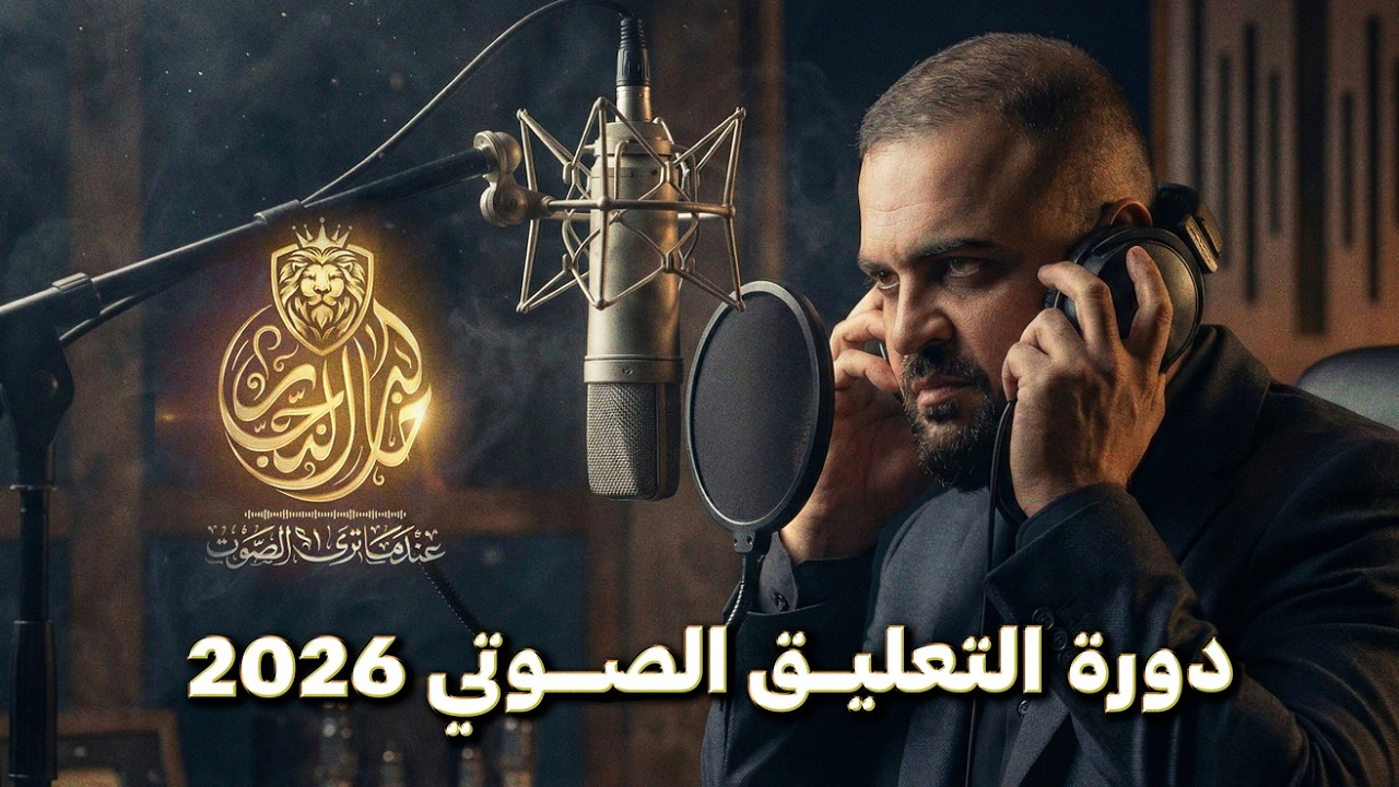 دورة عندما ترى الصوت 2026 | تعلم التعليق الصوتي | مع خالد النجار