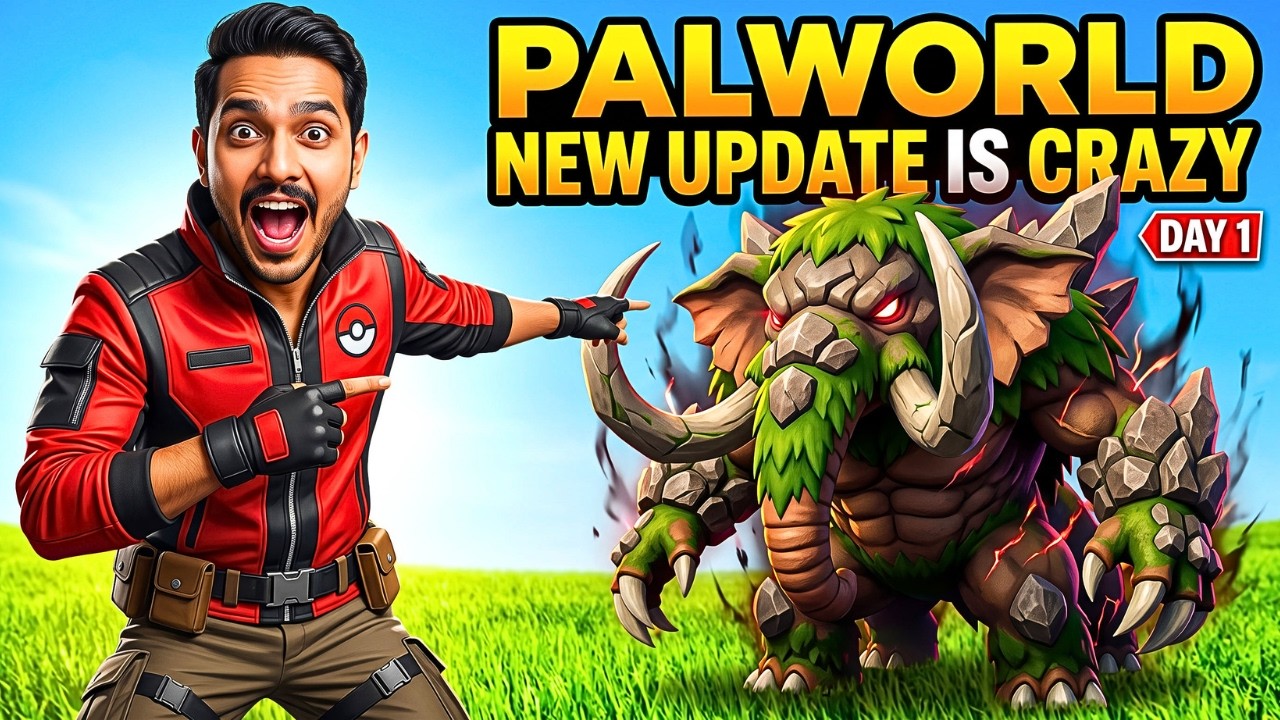 PALWORLD NEW UPDATE IS CRAZY! 😱 | DAY 1 LEGENDARY ADVENTURE