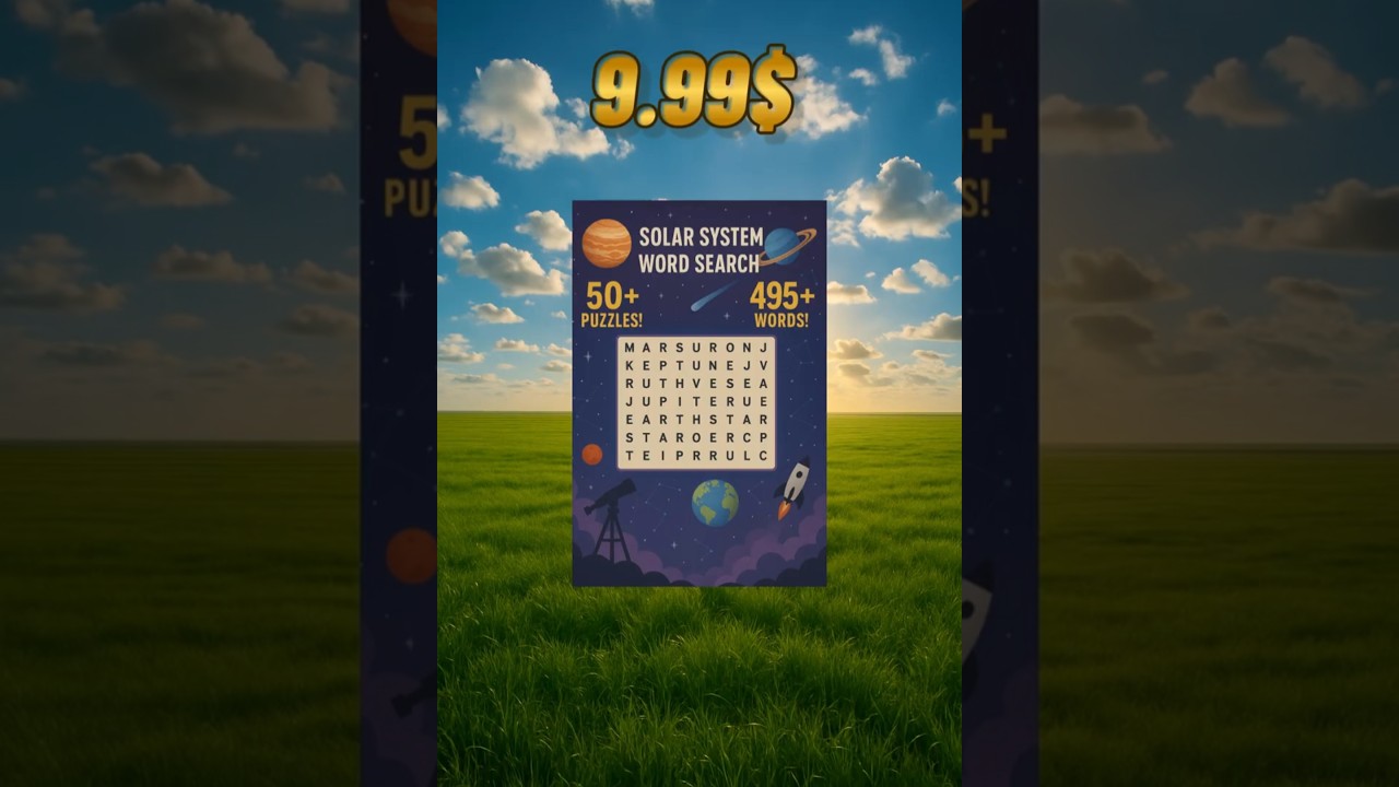 🪐 Solar System Word Search &ndash; Fun & Educational Space Puzzles for All Ages! 🌌