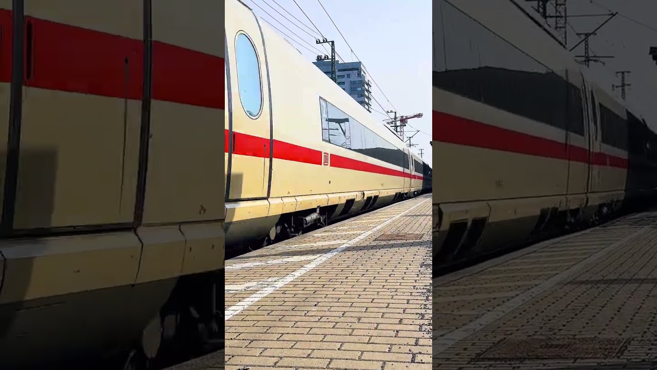 „WAIT….Where Is The Rest Of The Train?!😳 Solo ICE 1 Power Car Spotted in Fürth Hbf!“
