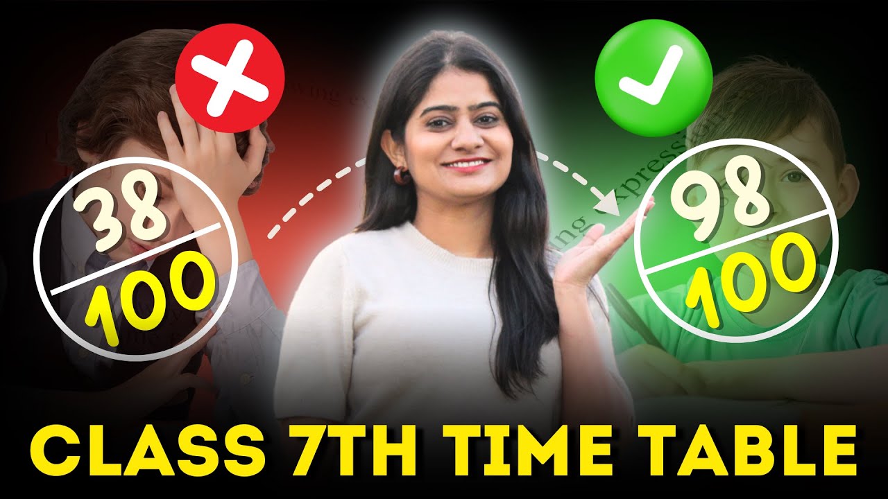 Follow this TIME TABLE for your CLASS 7 | Sanjana Verma | Best Study Routine for Class 7