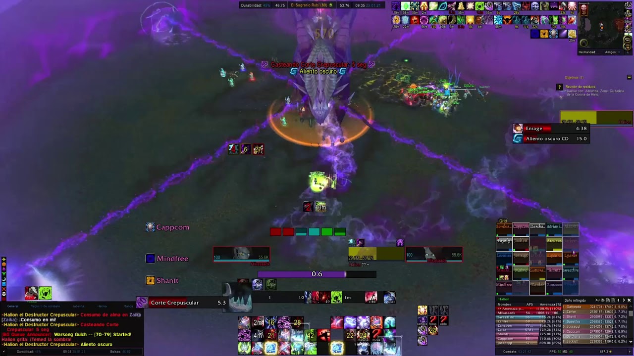 Dk tanque SR25H Crepúscular Naerzone Servidor wow 3.3.5