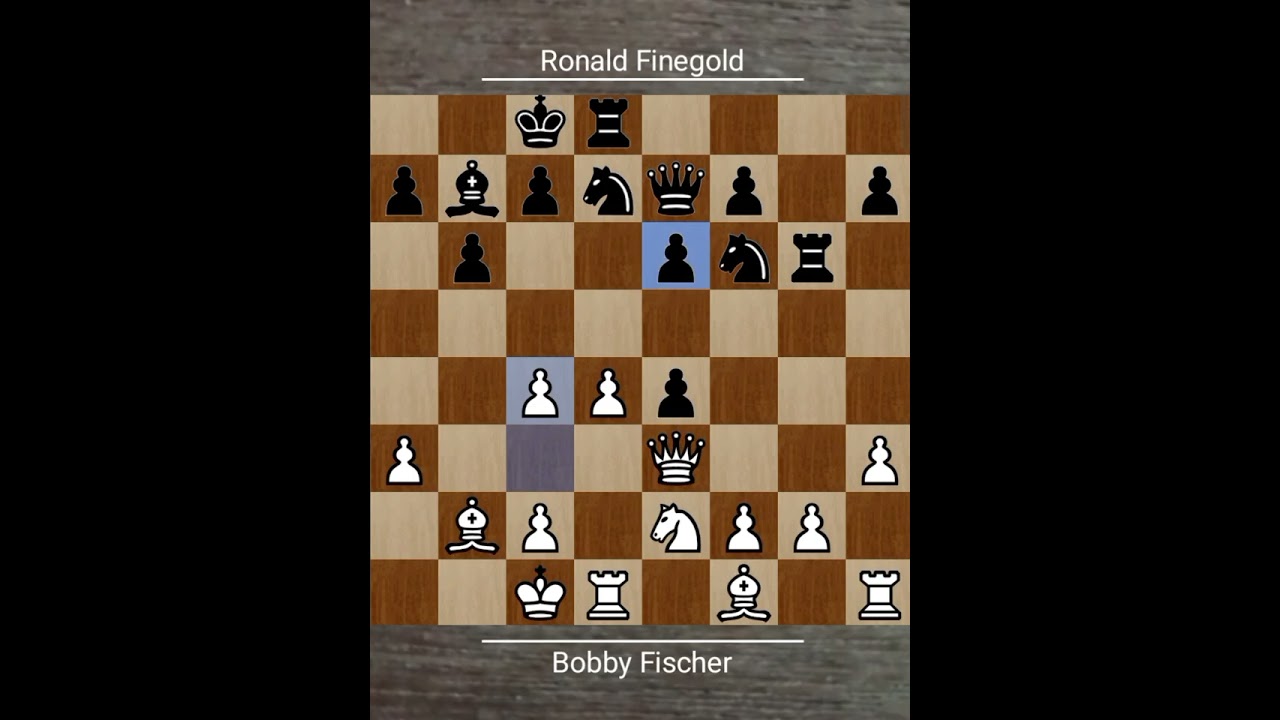 Bobby Fischer vs Ronald Finegold • Bay City 1963 | Brilliant Win by Fischer