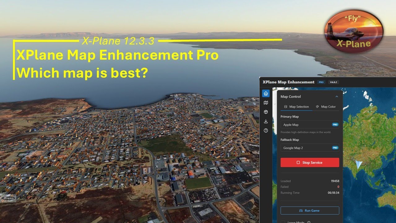 XPlane Map Enhancement Pro — какая карта лучше? X-Plane 12.3.3