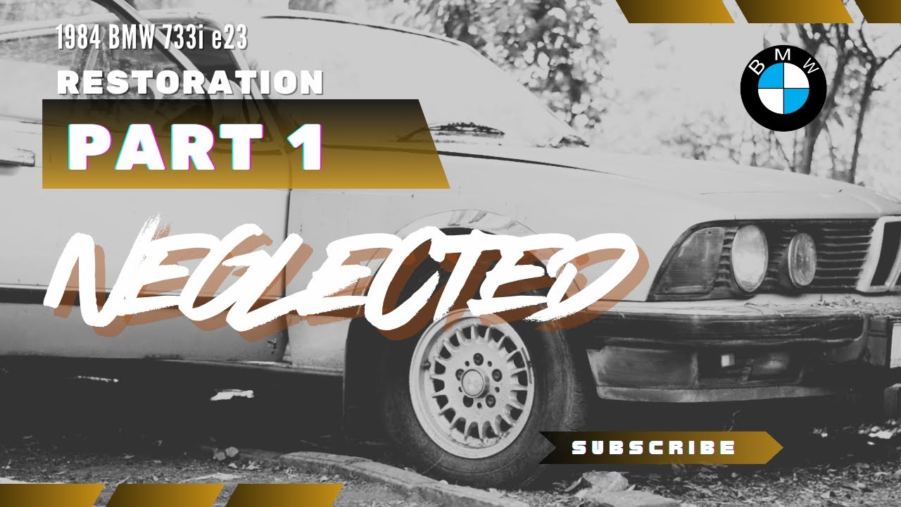 1984 BMW 733i (e23) Restoration | Part 1 - WILL IT RUN?
