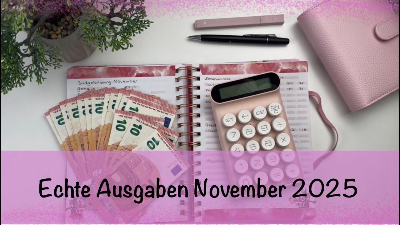 Meine Ausgaben im November 2025 // Budgetplanung November - Sparen mit der Umschlagmethode