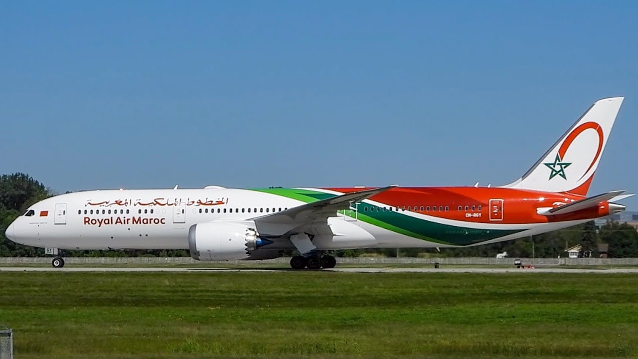 *NEW LIVERY* Royal Air Maroc Boeing 787-9 Dreamliner (B789) landing & departing Montreal (YUL/CYUL)
