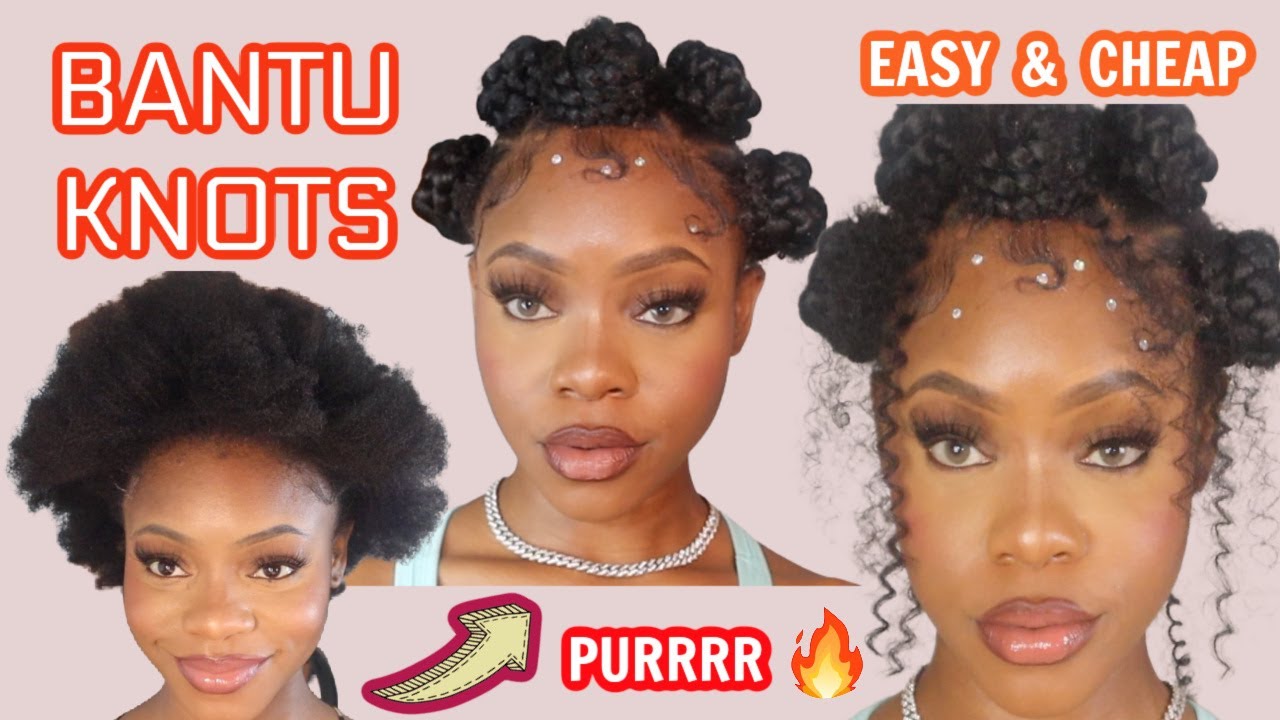 HOW TO : BANTU KNOTS | CHEAP | GORG | KANEKALON HAIR
