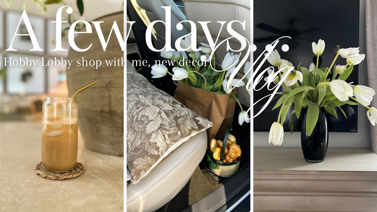 Видеоблог | Поход в Hobby Lobby со мной + небольшие покупки, новый весенний декор и винтажные/ант...