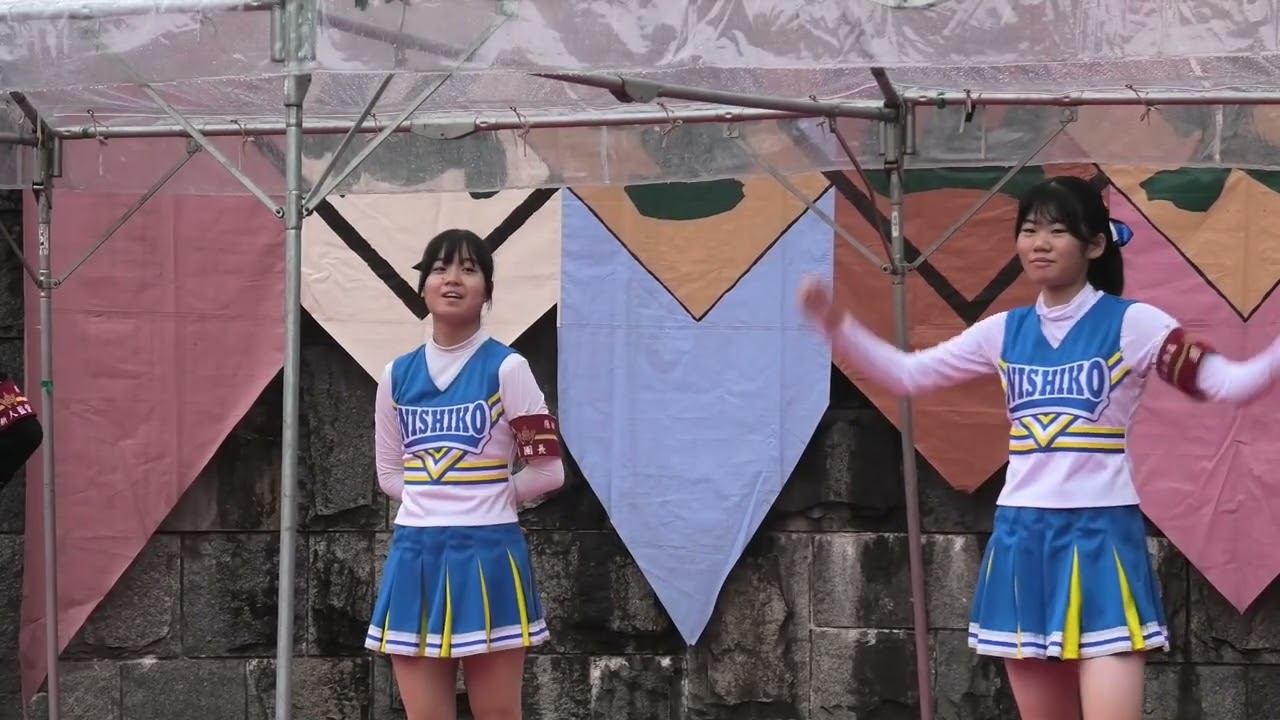 香川県高等学校応援連盟　           チアダンス、応援メドレー、校歌エール　仏生山大名行列ステージ
