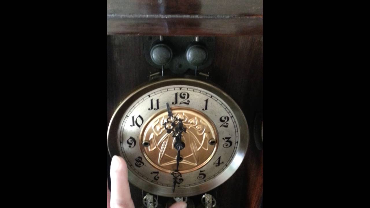 Gustav Becker Regulator 3 Weight Grand Sonnerie Wall Clock Wanduhr Pendeluhr Antika Saat Duvar Saati