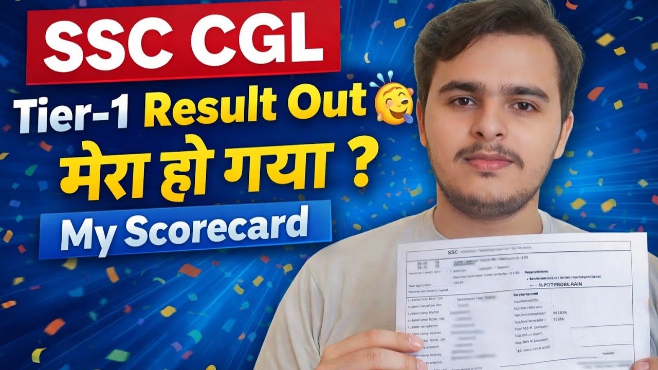 SSC CGL 2025 Tier-1 Result Out 🥳 My Score ?