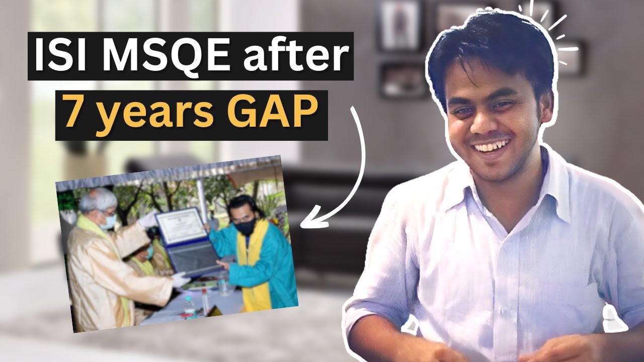 ISI MSQE after 4 years career gap?