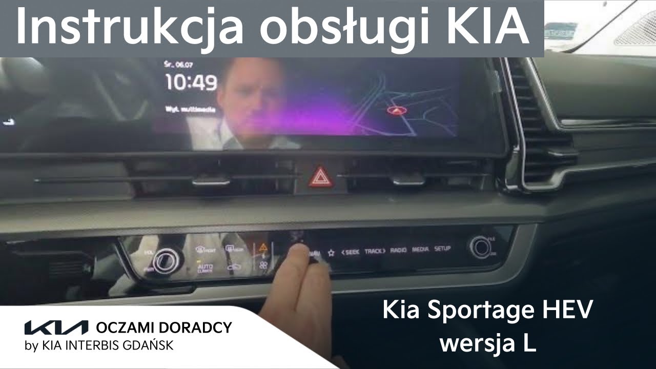 INSTRUKCJA OBSŁUGI nowej Kia Sportage [1.6 T-GDI 230KM 6AT HEV] wersja wyposażenia L w hybrydzie