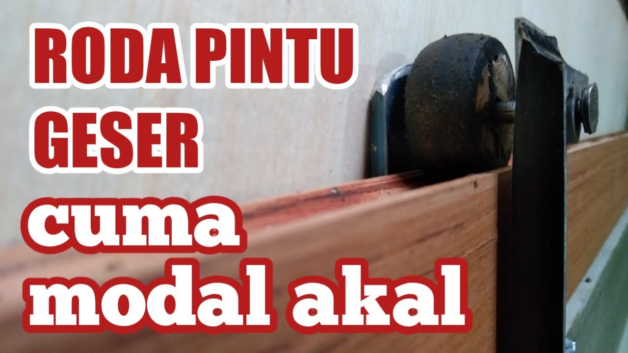 MAKING SLIDING DOOR WHEELS AND RAILS IS VERY SIMPLE WITHOUT ANY COST.