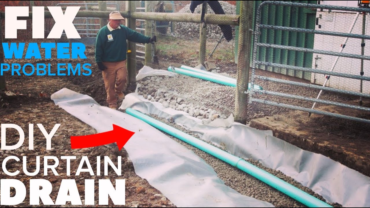 PROFESSIONAL shows the RIGHT WAY TO BUILD a CURTAIN DRAIN